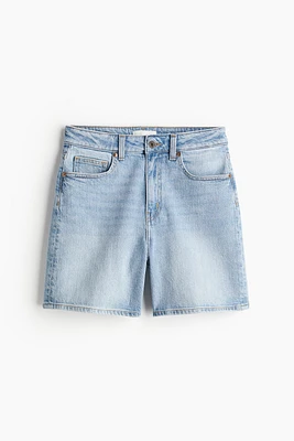Short taille haute en denim