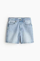 Short taille haute en denim