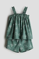 2-piece crinkled jersey set