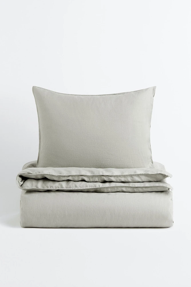 Enveloppe de couette lit simple en lin