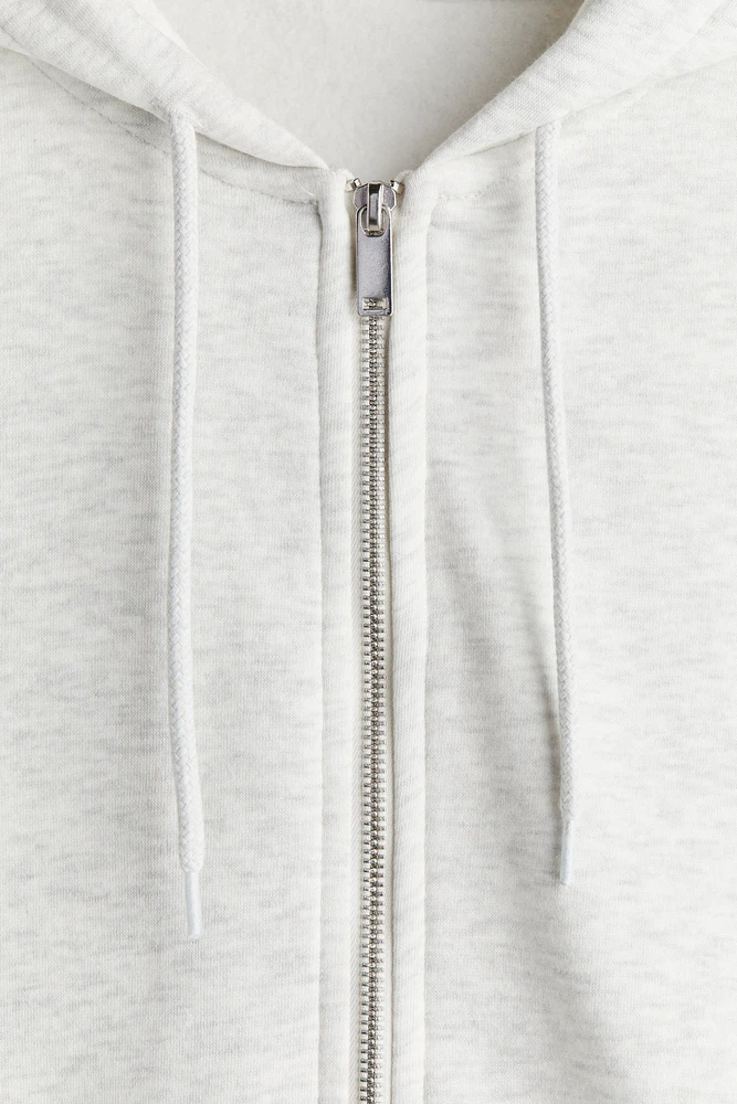 Veste Grande Taille à glissière avec capuchon