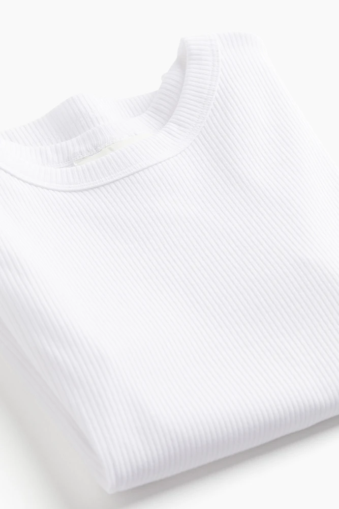 T-shirt côtelé