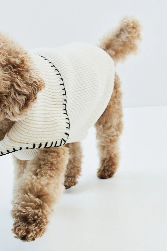 Rib-Knit Dog Sweater