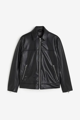 Regular Fit Coated Jacket