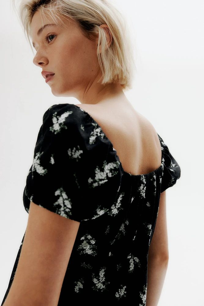 Robe maxi avec détail à nouer