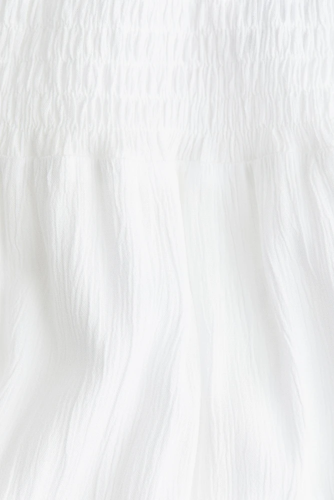 Smocked Tiered Skirt
