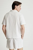 Chemise et short de pyjama en coton