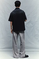 Jean droit taille basse ample