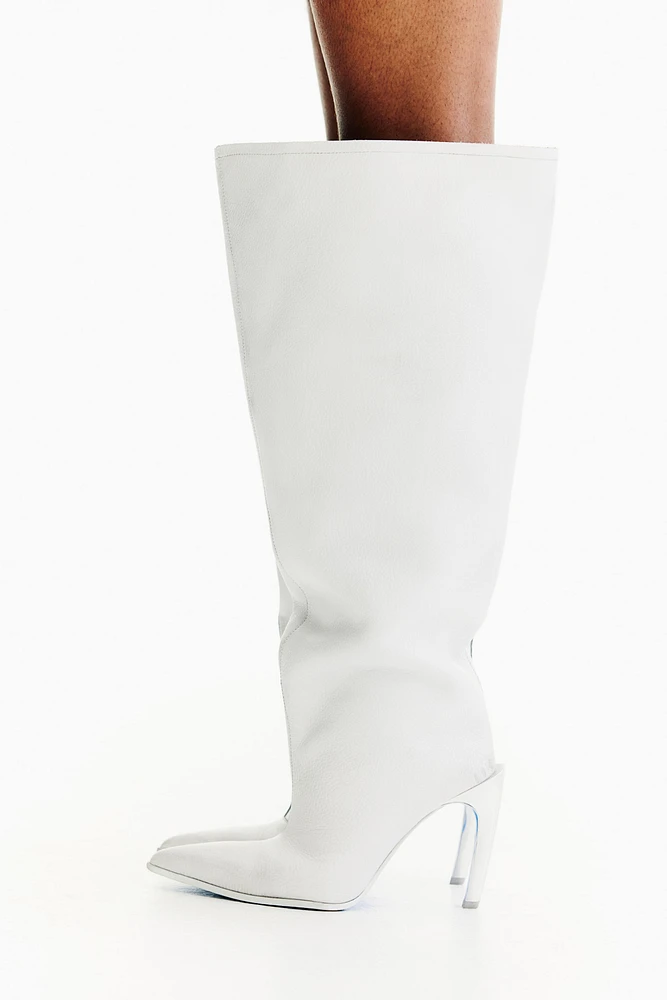 Bottes grande taille en cuir