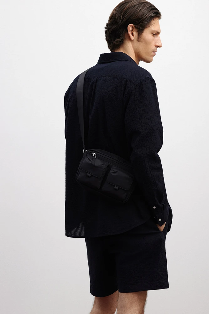 Loose-Fit Seersucker Shirt