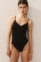 Stretchy & Sculpting Firm Shape Thong Bodysuit