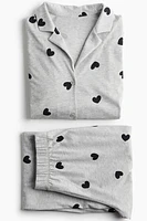 Patterned Jersey Pajamas