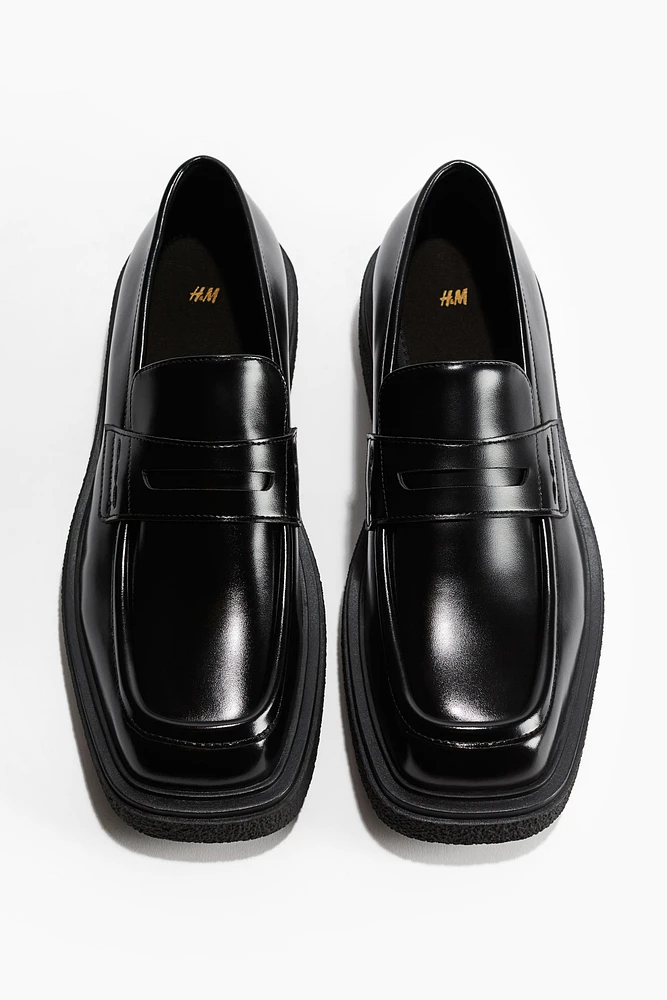 Square-Toe Loafers