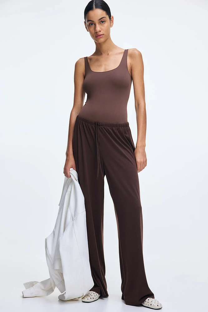 Pantalon droit avec cordon de serrage
