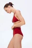 Culotte de bikini taille haute