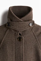 Wool-Blend Car Coat