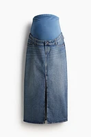 MAMA Denim Midi Skirt