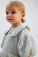 Robe en coton avec manches bouffantes
