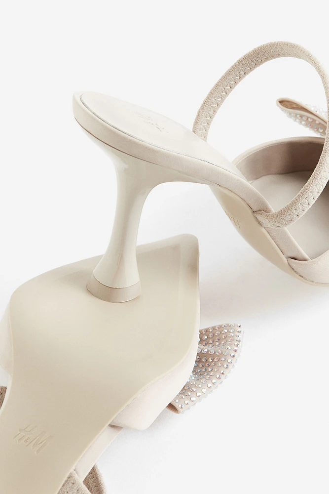 Bow-detail Slingbacks