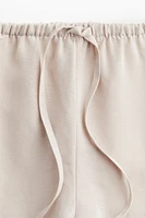 Linen-blend Pajama Pants