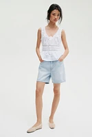 High Denim Shorts