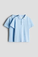 2-pack Cotton Polo Shirts