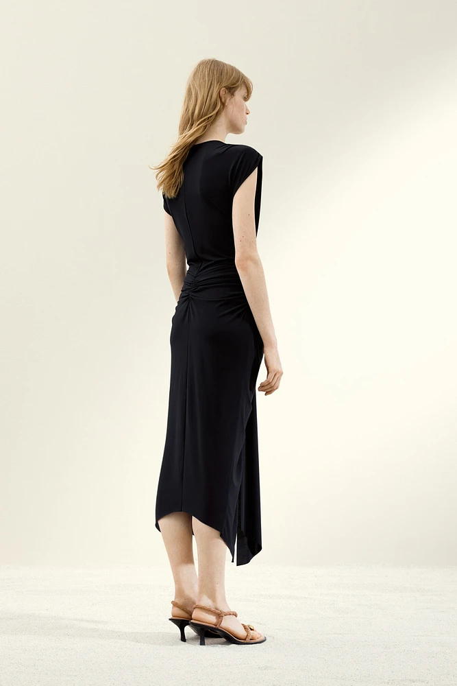 Draped Cutout Dress