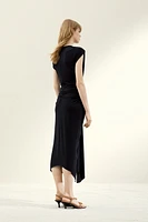 Draped Cutout Dress