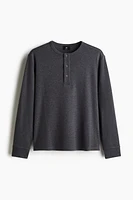 Ribbed Henley Shirt