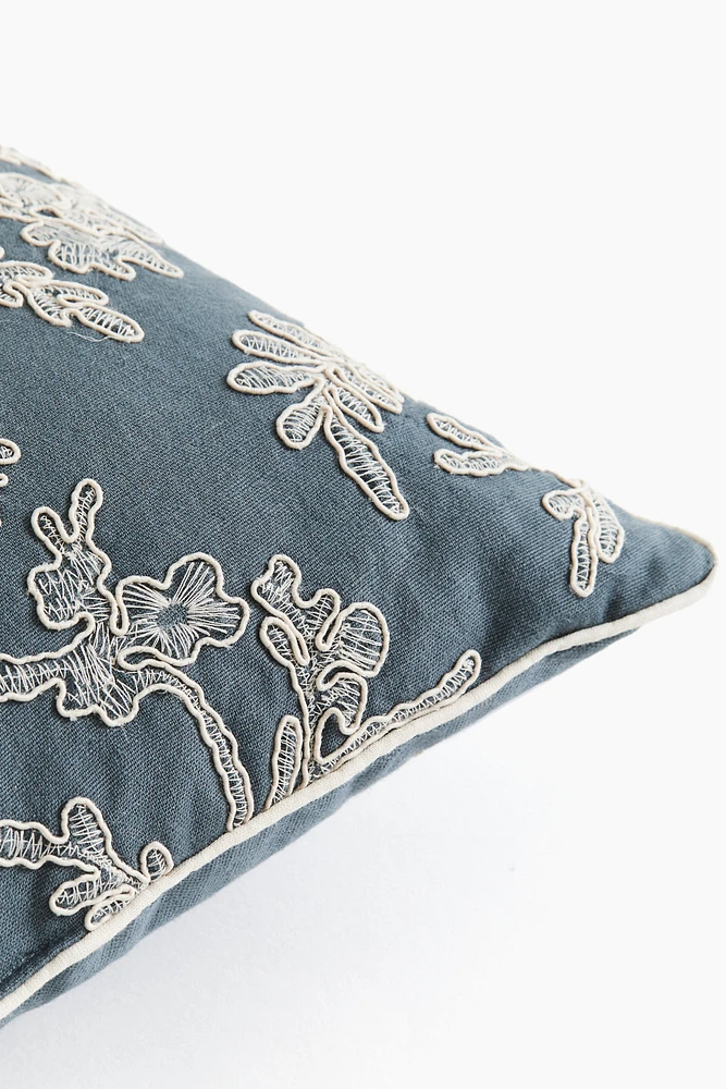 Patterned Cotton-Blend Cushion