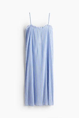 Ruffle-trimmed Cotton Dress