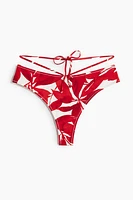 Tie-Detail Brazilian Bikini Bottoms