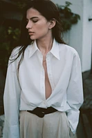 Wide-Leg Pants with Belt