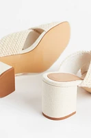 Crochet-look Mules