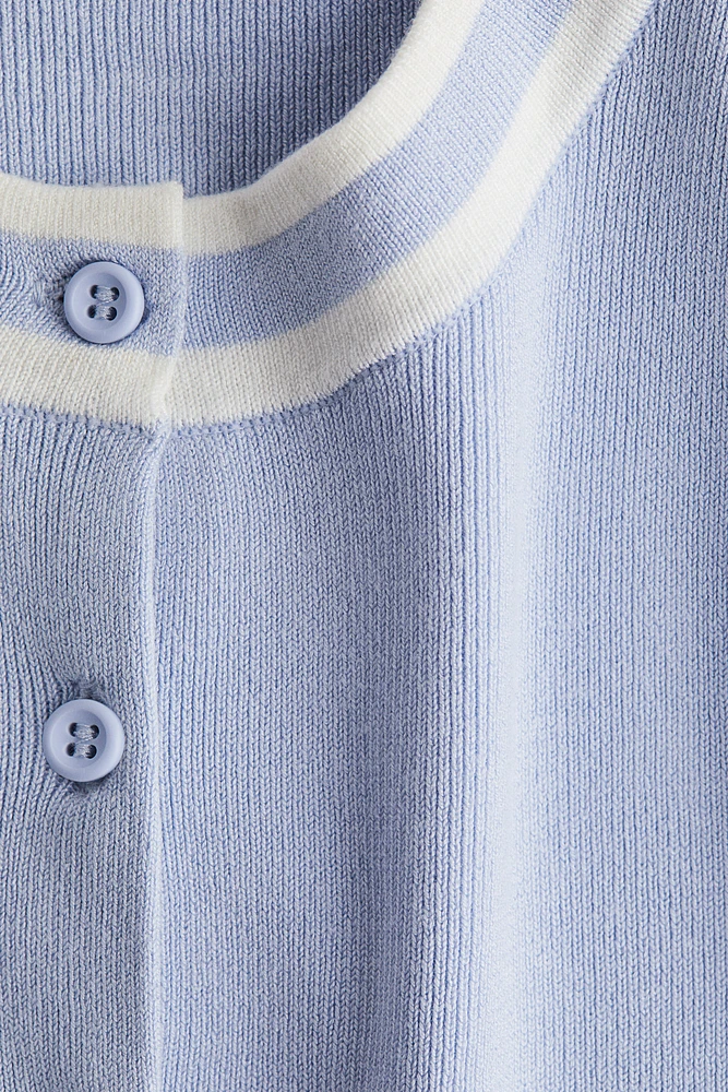 Button-Front Sweater Vest