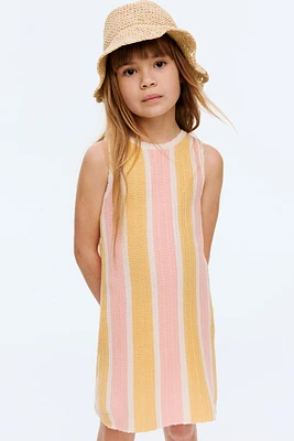 Robe texturée en coton