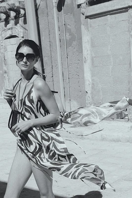 Scoop-Back Beach Dress