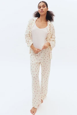 Patterned Jersey Pajamas