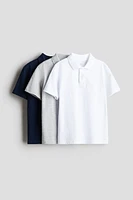 3-pack Cotton Polo Shirts
