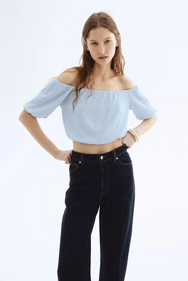 Off-the-Shoulder Crop Top