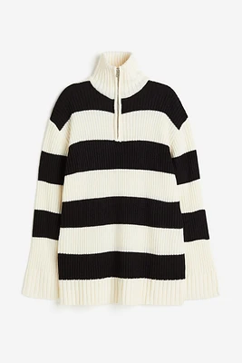 Oversized Half-zip Sweater