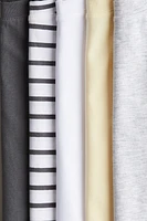 Lot de 5 hauts en jersey coton