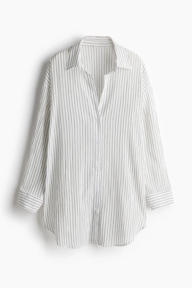 Longue chemise en coton