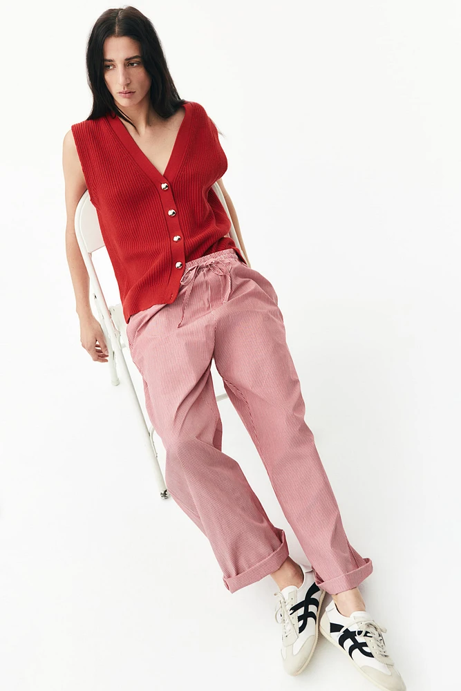 Cotton Drawstring Pants