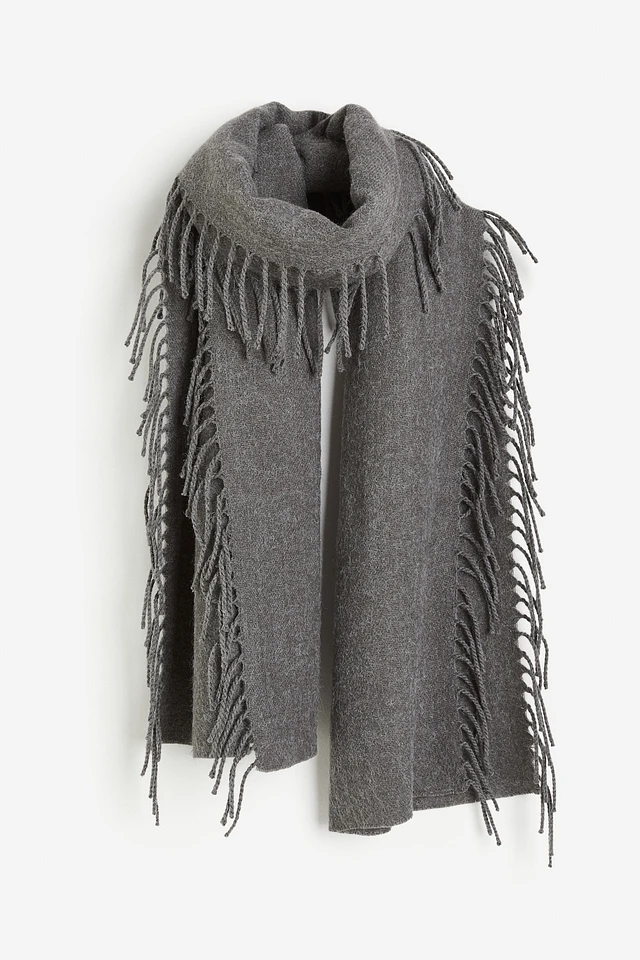 Fringe-trimmed Scarf