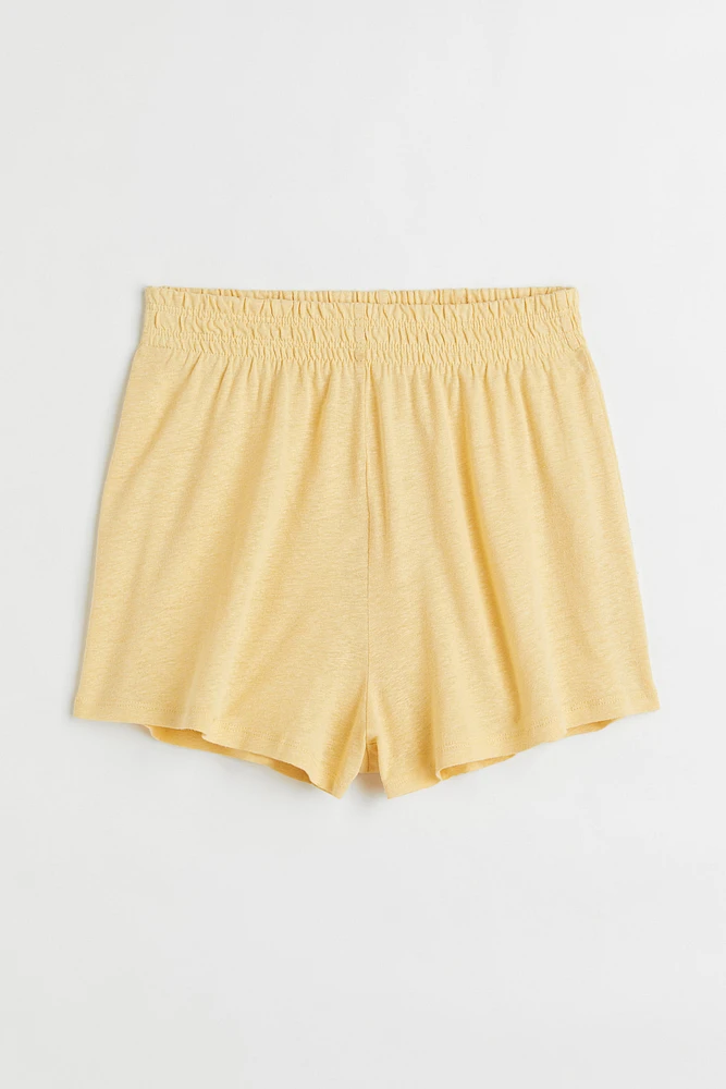 Linen-blend Shorts