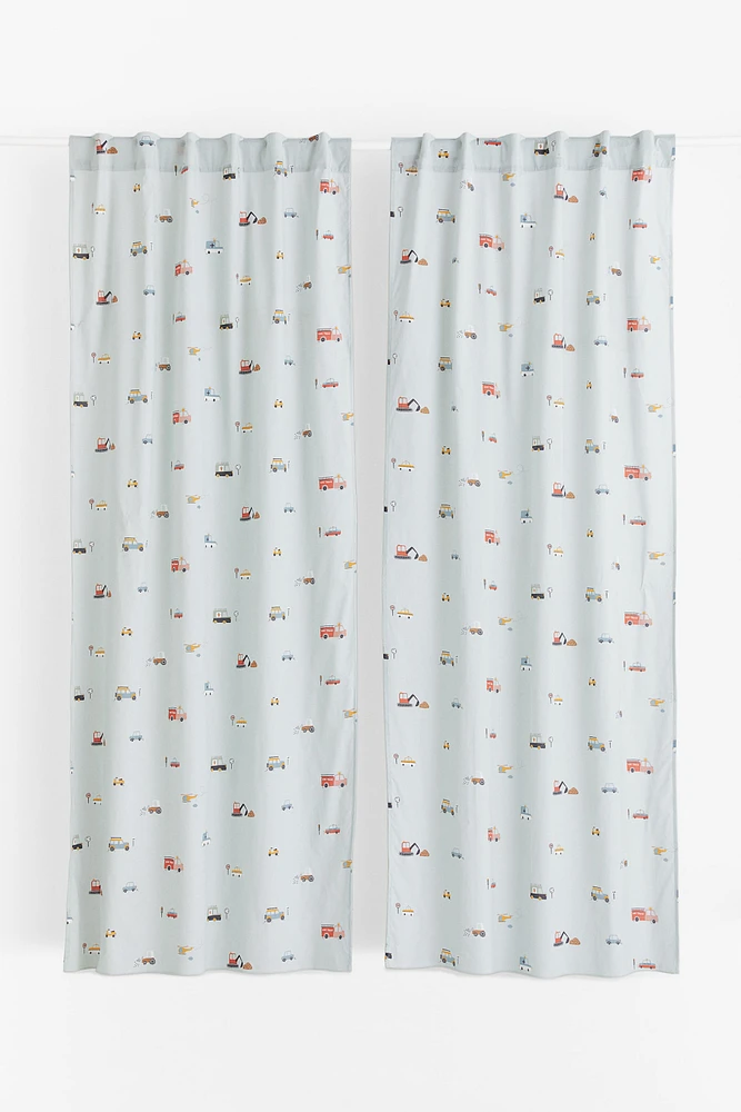 2-pack Patterned Cotton Curtains