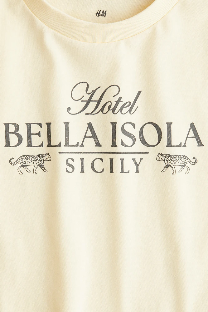 T-Shirt with Printed Motif