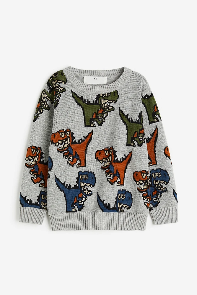 Jacquard-knit Sweater