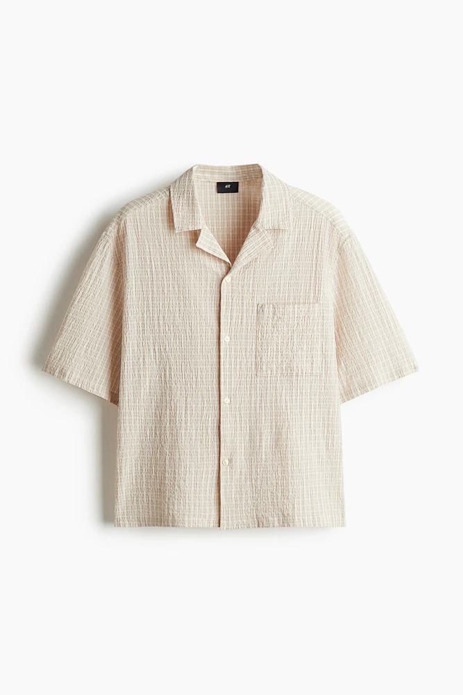 Loose-Fit Seersucker Resort Shirt